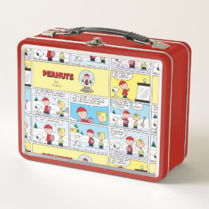Charlie Brown   Schneekugel Metall Brotdose