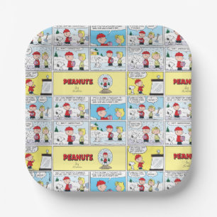 Charlie Brown Schneekugel Pappteller