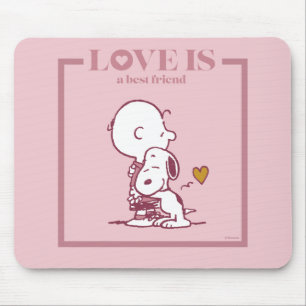 Charlie Brown & Snoopy - Liebe ist ein bester Freu Mousepad