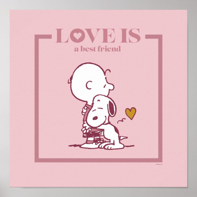 Charlie Brown & Snoopy - Liebe ist ein bester Freu Poster (Vorne)
