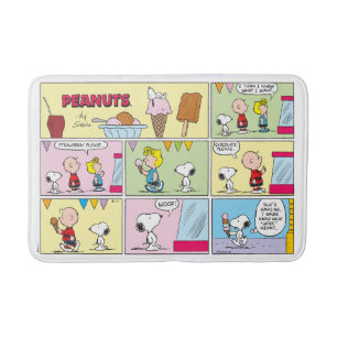Charlie Brown, Snoopy & Sally Eiscreme Badematte