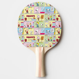Charlie Brown, Snoopy & Sally Eiscreme Tischtennis Schläger