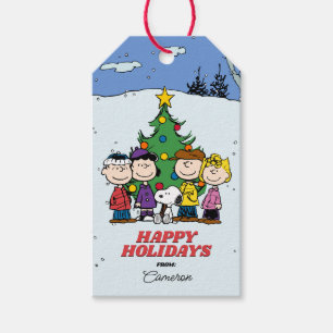 Charlie Brown und Freunde Weihnachten Geschenkanhänger