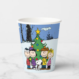 Charlie Brown und Freunde Weihnachten Pappbecher