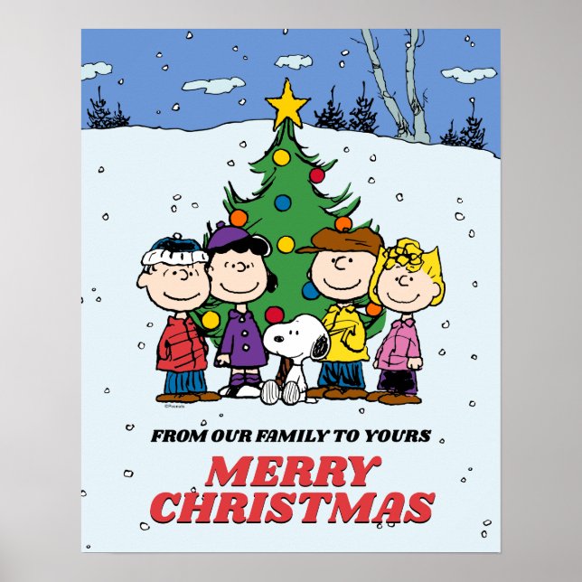Charlie Brown und Freunde Weihnachten Poster (Vorne)
