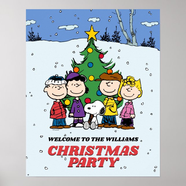 Charlie Brown und Friends Christmas Party Poster (Vorne)