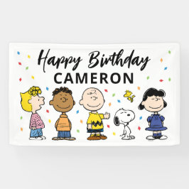 Charlie Brown und Gang Confetti Birthday Banner