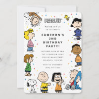 Charlie Brown und Gang Confetti Birthday