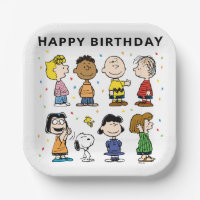 Charlie Brown und Gang Confetti Birthday