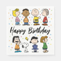 Charlie Brown und Gang Confetti Birthday