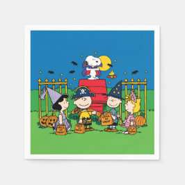 Charlie Brown und Gang Halloween-Party Serviette