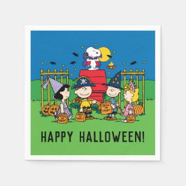 Charlie Brown und Gang Halloween-Party Serviette