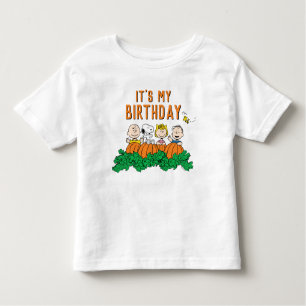 Charlie Brown und Gang Pumpkin Birthday Kleinkind T-shirt