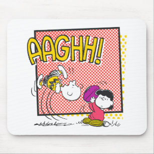Charlie Brown und Lucy Football Comic Graphic Mousepad