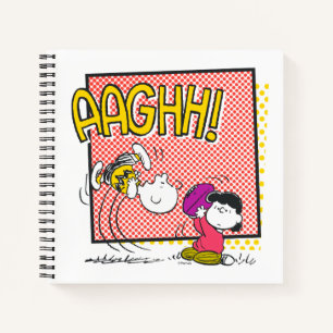 Charlie Brown und Lucy Football Comic Graphic Notizbuch