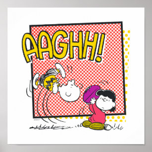 Charlie Brown und Lucy Football Comic Graphic Poster