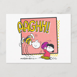 Charlie Brown und Lucy Football Comic Graphic Postkarte