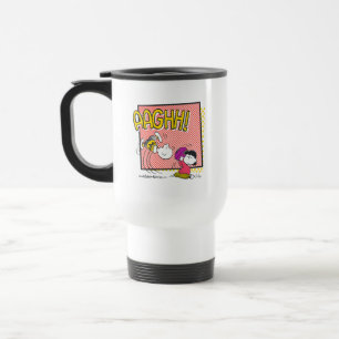 Charlie Brown und Lucy Football Comic Graphic Reisebecher