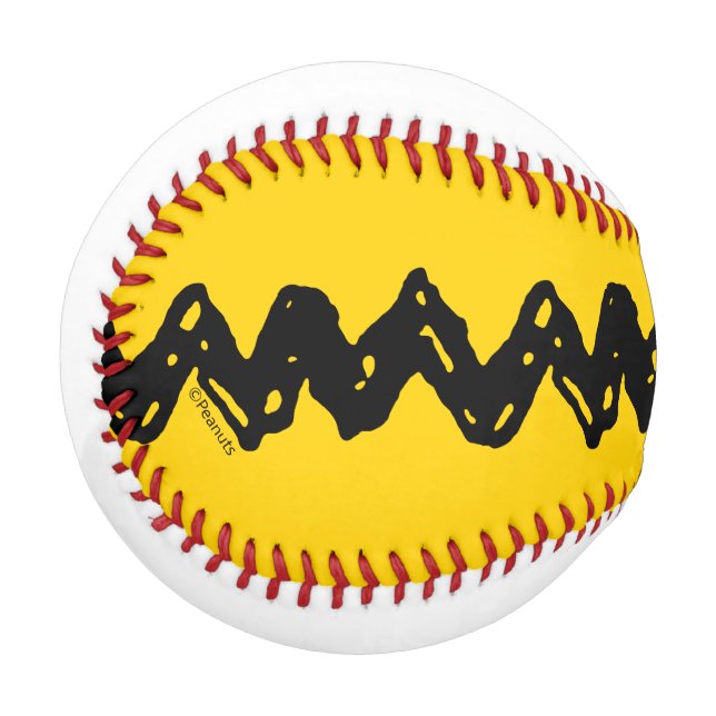 Charlie Brown Zig Zag Muster Baseball (Vorderseite Links)