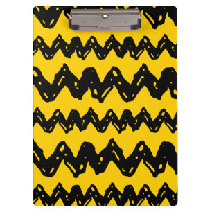 Charlie Brown Zig Zag Muster Klemmbrett