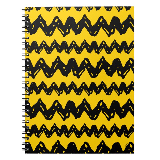 Charlie Brown Zig Zag Muster Notizblock (Vorderseite)
