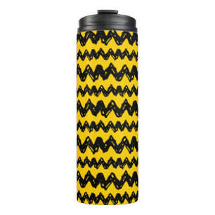 Charlie Brown Zig Zag Muster Thermosbecher