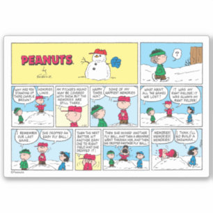 Charlie Browns Baseball-Erinnerungen Aufkleber