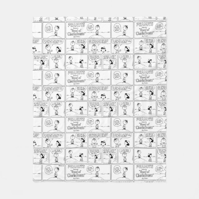 Charlie Browns Erinnerungen am Pitcher-Berg Fleecedecke (Vorderseite)