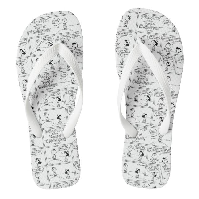 Charlie Browns Erinnerungen am Pitcher-Berg Flip Flops (Fußbett)