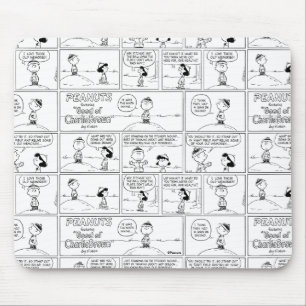 Charlie Browns Erinnerungen am Pitcher-Berg Mousepad