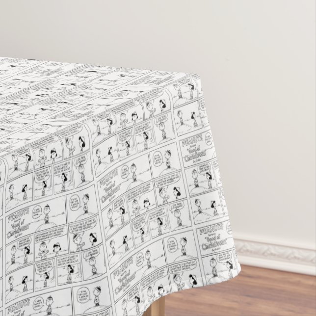 Charlie Browns Erinnerungen am Pitcher-Berg Tischdecke (Beispiel)