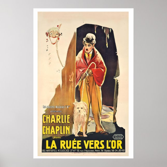 Charlie Chaplin Der Goldrausch Poster (Vorne)