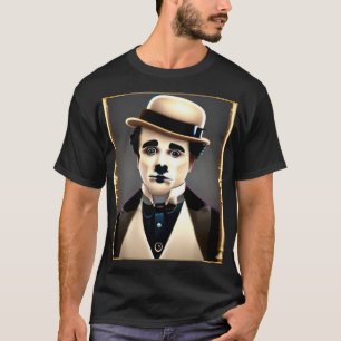 Charlie Chaplin Sad Dog T-Shirt