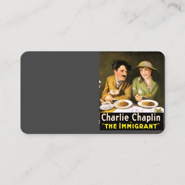 Charlie Chaplin/The Immigrant Business Card Visitenkarte (Vorderseite)