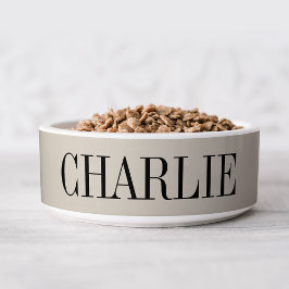 Charlie Classic Name Monogram | Beige Napf