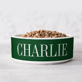 Charlie Classic Name Monogram | Dunkelblau Napf