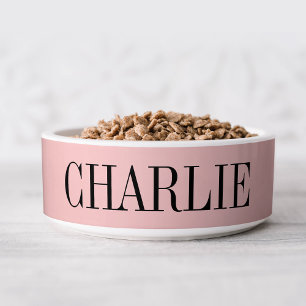 Charlie Classic Name Monogram   Pink Napf