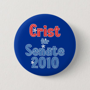 Charlie Crist für Stern-Entwurf des Senats-2010 Button