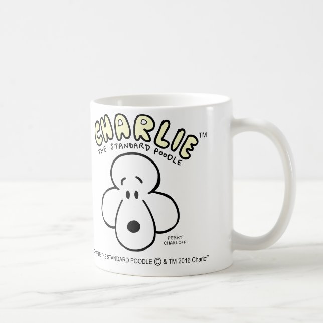 Charlie die Standardpudel-Tasse Tasse (Rechts)