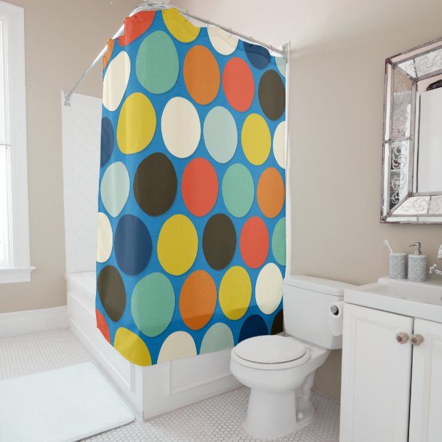 Charlie-Fleck blau Duschvorhang (Beispiel)