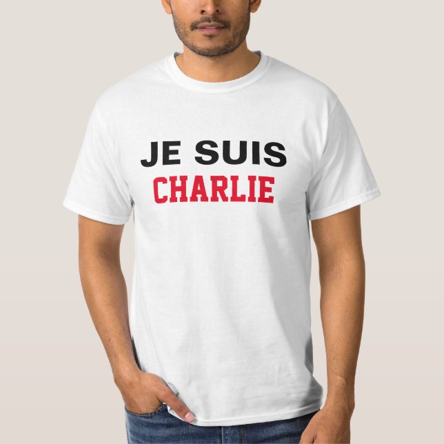 Charlie Hebdo herdenking t-shirt (Vorderseite)
