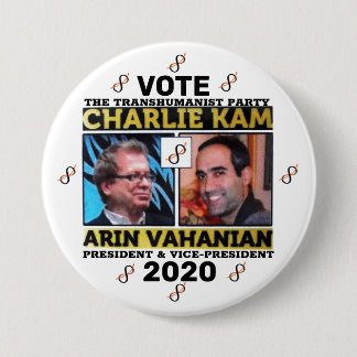 Charlie Kam / Arin Vahanian für Präsident 2020 Button