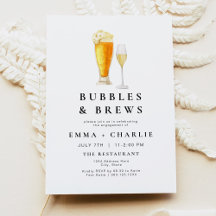 CHARLIE Modern Bubbles and Brews Engagement Party