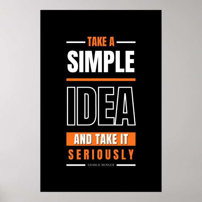 Charlie-Munger-Angebotsvariation Poster (Vorne)