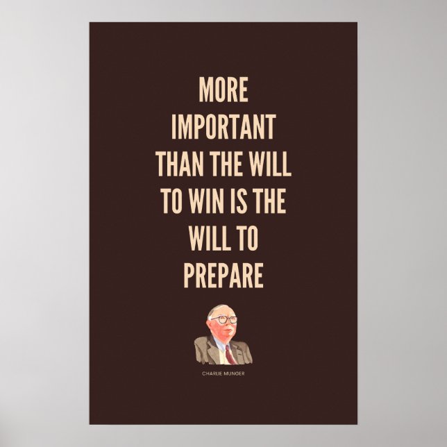 Charlie Munger Quote Poster (Vorne)