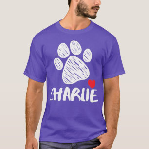 Charlie My Dog Charlie I Liebe Mein Hund Charlie W T-Shirt