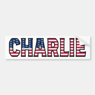 Charlie Name Vorname USA Aufkleber Sticker Auto Autoaufkleber