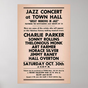 Charlie Parker - Sonny Rollins - Thelonious Monk Poster
