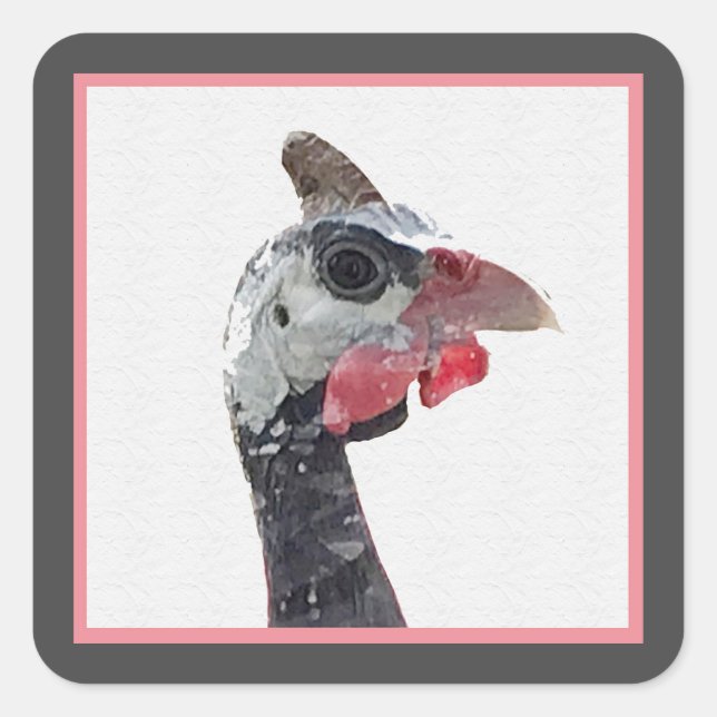 Charlie Quadratischer Aufkleber (Vorderseite)