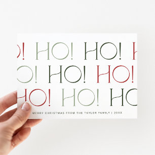 CHARLIE Red Green Fun Ho Ho Ho Familie Weihnachten